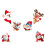 Autostickercollectie: Kerstman raamstickers 8