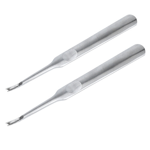 2Pcs DIY Stainless Steel V Groover Edge