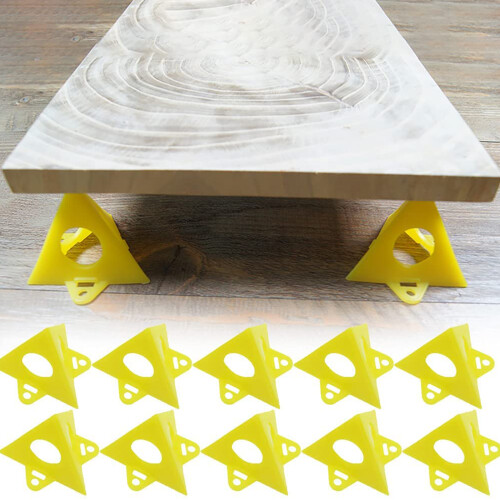 Art Supply Stands for Canvas Elevation, Paint Triangle Stands Cabinet Doors Mini Cones Tripods with Secure Fastening, Stackable Design for Multi 1