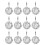 12Pcs Multi Color Acrylic Shower Curtain Hooks Easy Install 3
