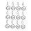 12Pcs Multi Color Acrylic Shower Curtain Hooks Easy Install 4