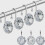 12Pcs Multi Color Acrylic Shower Curtain Hooks Easy Install 6