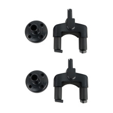 2 Stück Gitarrenhalter ABS Raumspart-Deckel, Kratzfest, 5 cm Öffnung