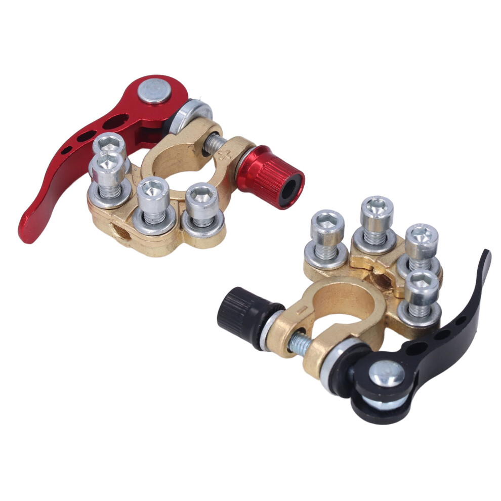 2Pcs Battery Terminal Connector Kit Clamp