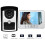 Câmera de visão noturna infravermelha com sistema de interfone com vídeo, campainha com vídeo de 7 polegadas, kit de câmera HD com interfone 4