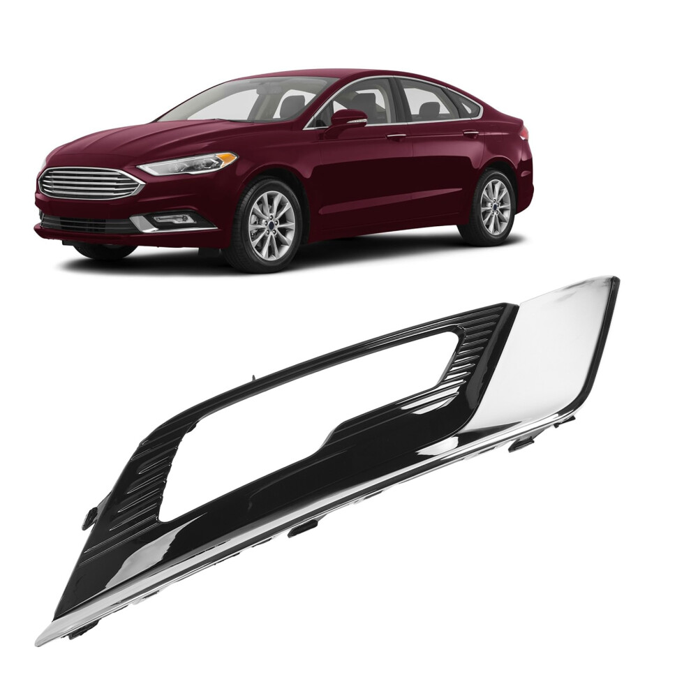 Front Fog Bezel Cover For Ford Fusion Mondeo 2017-2019, Scratch Resistant Chrome Right Light 4961387325178
