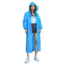 Elastic Cuff Sleeves Rain Poncho, Lightweight Rainwear with Portable Raincoat Functionality, Tear Resistant Waterproof Rain Jacket with Snap Closure,