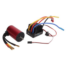 RC-Car-Brushless-Motor-Set, Hochleistungs-Brushless-Motor mit CNC-gefrästem Aluminium-Kühlkörper und 80-A-Regler, universell passend und