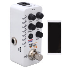 Electric Guitar Pedal With True Bypass Buffer Bypass Switch On Off LED Indicator Compact Metal Housing Volume Control Knob High Peak Function