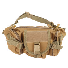 Riñonera táctica de material duradero, impermeable, estilo militar, con múltiples bolsillos, correa ajustable, diseño compacto, sistema MOLLE y