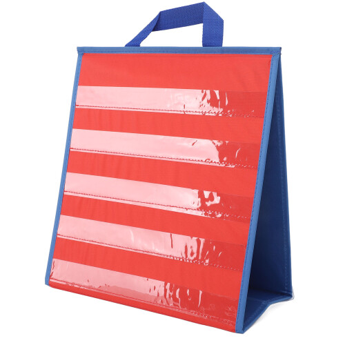 Interactive Pocket Chart For Teachers And Students, Double Sided Foldable Learning Tool With Clear Pockets, Supports Collaborative Class Activities