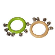 Musical Rhythm Toy Jingle Bells, Adjustable Size Wooden Handles Enhance Hand Eye Coordination Fun Party Time For Family Gatherings Classroom Learning