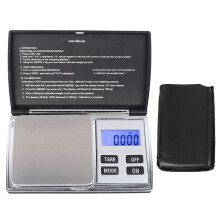 LCD Blue Backlight Display Digital Pocket Gram Scale Stainless Steel Platform Accurate And Precise Weighing Lightweight And Compact Size Tactile Easy