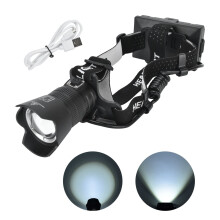 Adventure Awaits, Rechargeable Outdoor LED Headlamp, Aluminum Alloy Waterproof Lamp, Adjustable Light For Outdoor Activities And Special Occasions