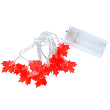 Lumini decorative cu baterii, design realist cu frunze de arțar, lumini decorative cu baterii pentru Ziua Recunoștinței, Halloween, Crăciun