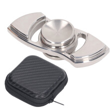 Spiral Textures Metal Fidget Slider Triangle Rotation Dual Slider Magnetic Interaction EDC Toy Adhd Suitable Stress Relief Portable Pocket Design