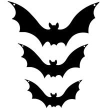 Újrafelhasználható Halloween denevérdekoráció, Kiváló minőségű 3D PVC denevérmatricák, Rozsdamentes acél denevérmatricák beltéri és