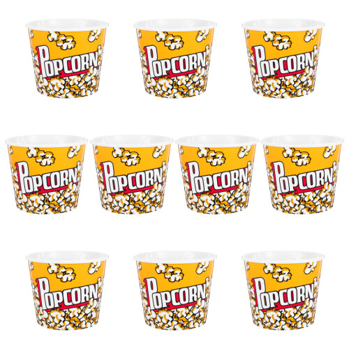 20Pcs Multi Popcorn Holders Reliable PP Snack Buckets for Festivals