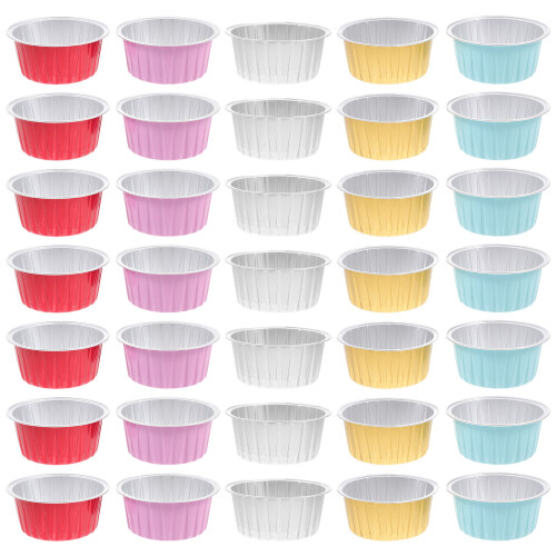 150Pcs Tin Foil Pudding Baking Cups for Cake Muffin Dessert Baking