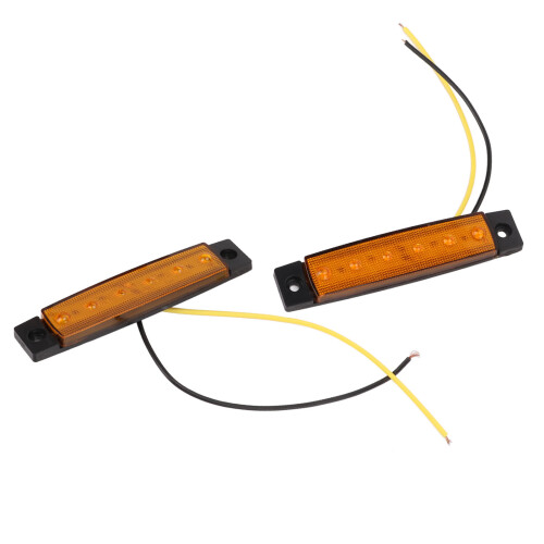 Φωτιστικές ταινίες πλευρικής σήμανσης LED Amber για οχήματα, ρυμουλκούμενα, φορτηγά, 1