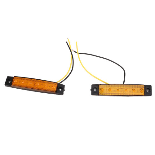 Φωτιστικές ταινίες πλευρικής σήμανσης LED Amber για οχήματα, ρυμουλκούμενα, φορτηγά, 2