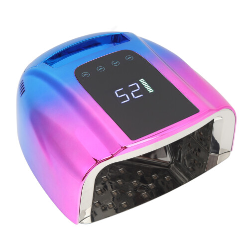 Rechargeable UV LED Nail Lamp Cordless Fast Curing Dual Light Source Auto Sensor Nail Dryer With4Timer Setting Digital LCD Display Spacious Interior 1