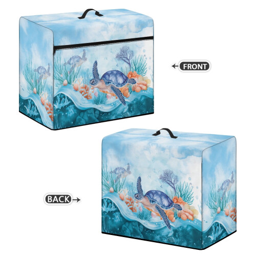 Foldable Soft Sewing Machine Protective Cover with Pockets – Universal Dust Cover, Compatible with Ocean Turtle 1