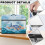 Foldable Soft Sewing Machine Protective Cover with Pockets – Universal Dust Cover, Compatible with Ocean Turtle 6