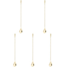 5Pcs Multipurpose Golden Bar Spoon Stainless Steel Long Handle Mixer