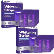 (2pcs)Purple Teeth Whitening Strips 14 Treatments - Safe for Enamel - Non Sensitive Teeth Whitening - Whitening Without Any Harm