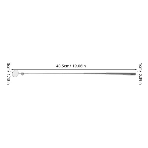 Round Telescoping Inspection Mirror 30mm Stainless Steel 1