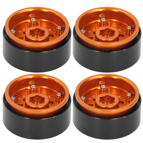 4Pcs 1.9in CNC Wheel Hubs for RC Car Simulation