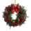 Julkrans med sammetsrosett och ornament 7