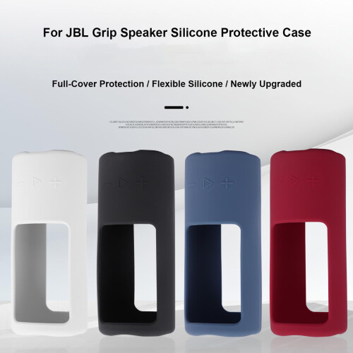 Compatível com a capa de silicone JBL Clip — capa protetora completa à prova de choque com gancho para transporte e acabamento resistente à 2
