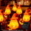 Halloween-vaarnavalot, oranssit, vedenpitävät, ulkokäyttöön 4