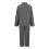 Damen-Fleece-gefütterter Pyjama, dunkelgrau, langärmelig 4