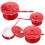 4 Pcs Verse Mini Kitchen Accessories 4.00X2.00X1.00CM Red 5