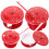 4 Pcs Verse Mini Kitchen Accessories 4.00X2.00X1.00CM Red 7