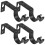 Curtain Rod Brackets Iron Sleek Finish 4Pcs 5