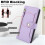 Purple RFID-blocking wallet case for Samsung Galaxy S21 5G 5