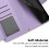 Purple RFID-blocking wallet case for Samsung Galaxy S21 5G 6