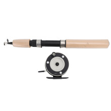 65cm Ice Fishing Rod Reel Combo Set – Non-Slip Handle, Lightweight 130g