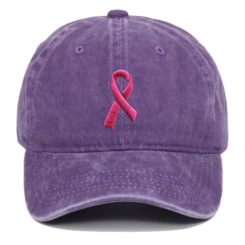 Gorra de béisbol con lazo rosa para mujer – Algodón vintage 1