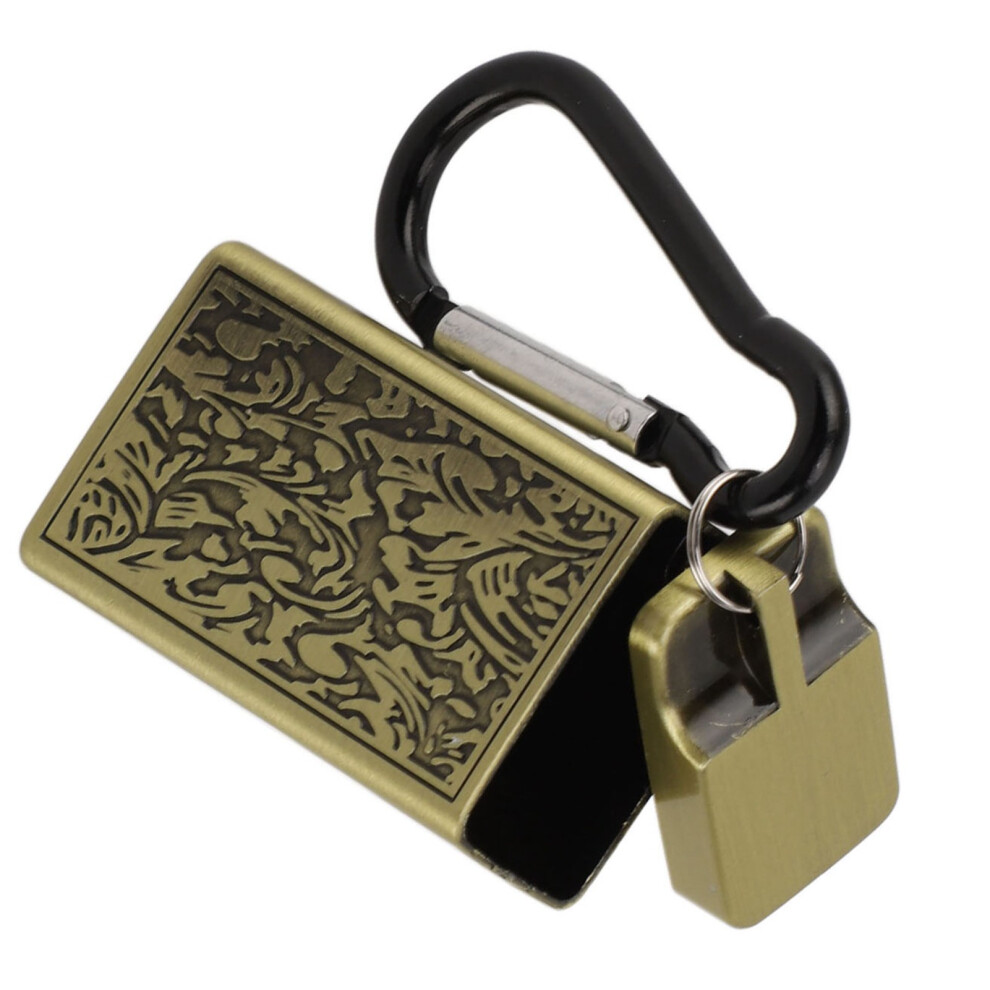 Gold Portable Ashtray Aluminum Alloy Lid, 1.7 Oz