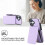 Purple PU Leather RFID Wallet Case for iPhone 17 7