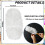 150 count Duster Refills Compatible with Dusters Disposable Replacement Thickened with 1 Handle for Cleaning, Office (White) 4