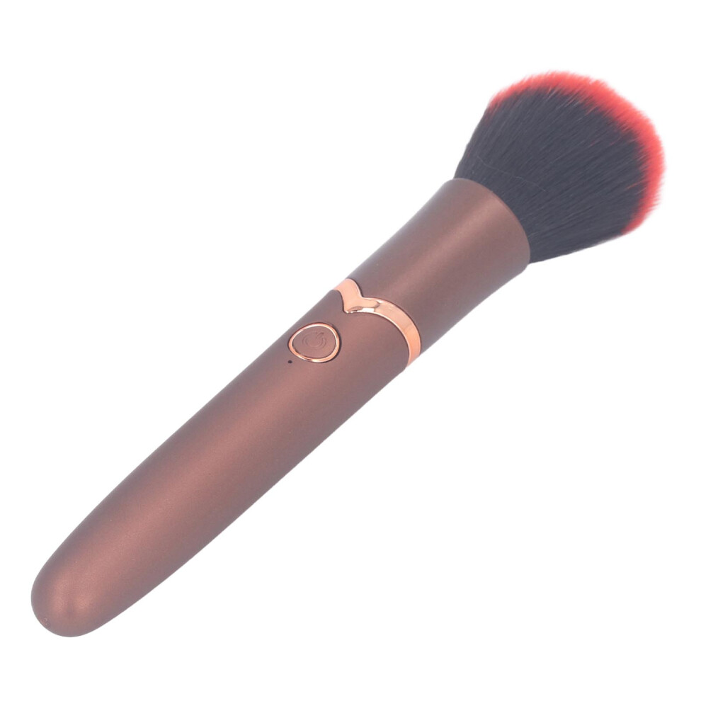 Brown Electric Makeup Brush 10 Levels Soft Bristles Contour & Highlight Ergonomic