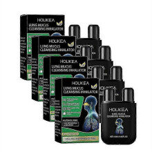 (4PCS) 1-5x Lungenmucus Reinigungsinhalator, KräUter Lungenreiniger Inhalator