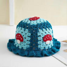 (G)Cute Ruffle Edge Knitted Fisherman Hat Versatile All-Match Elevates Any Outfit for Beach Vacation Essential