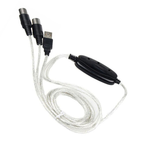 Μετατροπέας Midi Plug And Play για προσαρμογέα καλωδίου USB σε Midi, υποστήριξη 16 καναλιών με 2